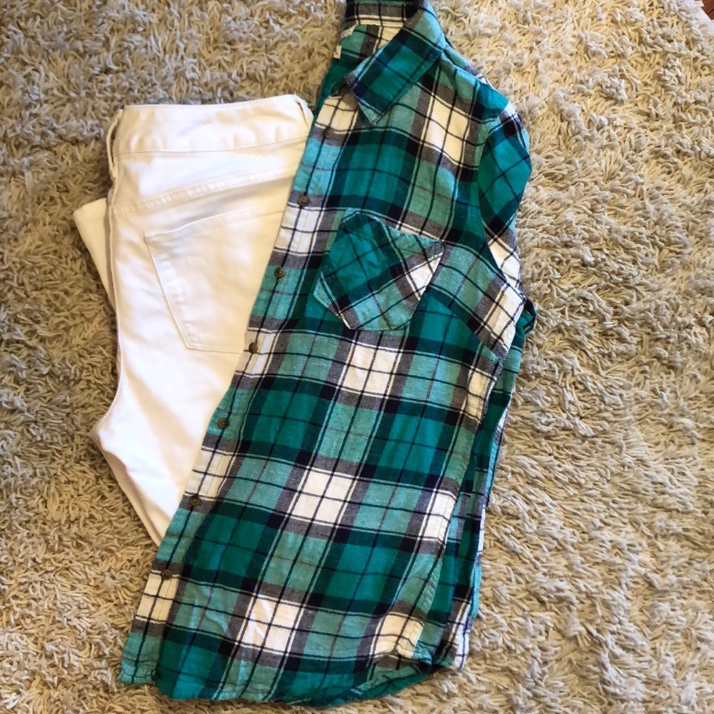 Merona Long Sleeve Plaid Shirt